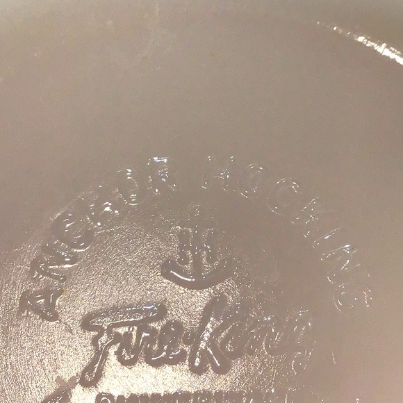 Iridescent Peach Luster Ware serving Bowl Fire King USA - Picture 5 of 6